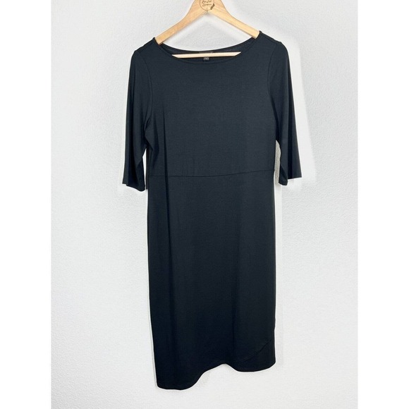 J. Jill Black Wearever Asymmetric Hem Dress - Picture 1 of 5